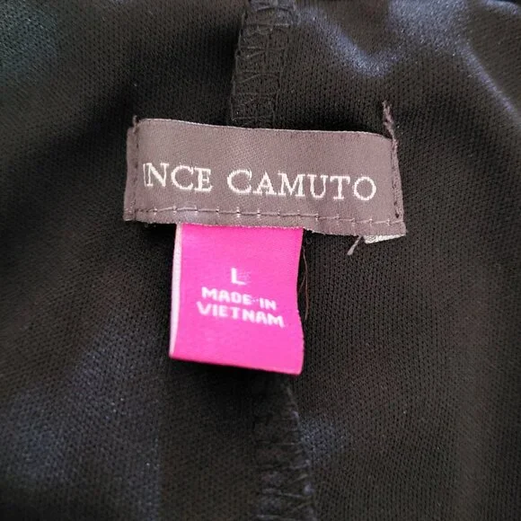 Vince Camuto Black Chiffon Maxi Midi Skirt Large Feminine Modest Closet Staple - Picture 3 of 7